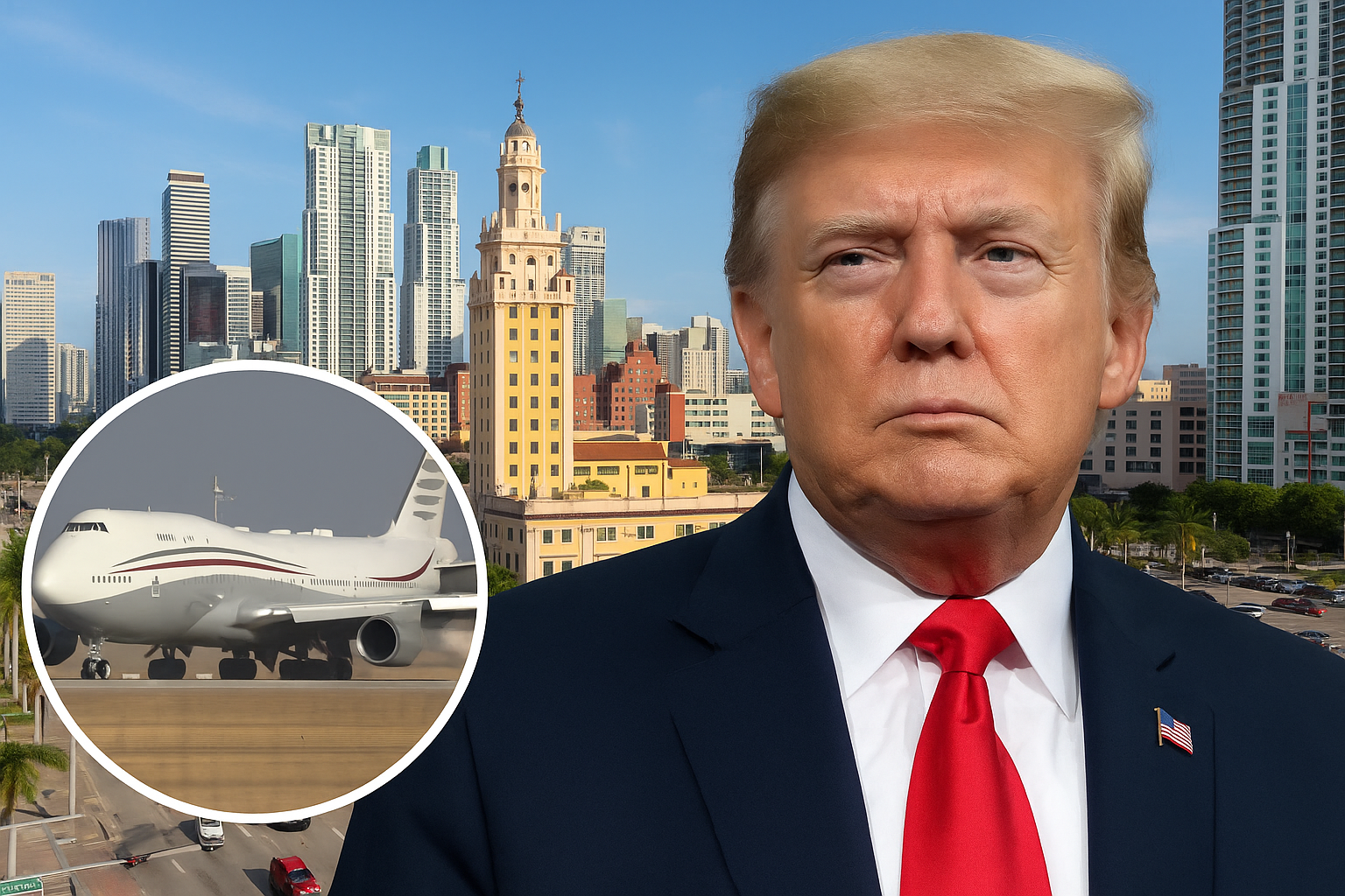 Trump Presidential Library May Land in Downtown Miami—with a 747 Jet in Tow Image